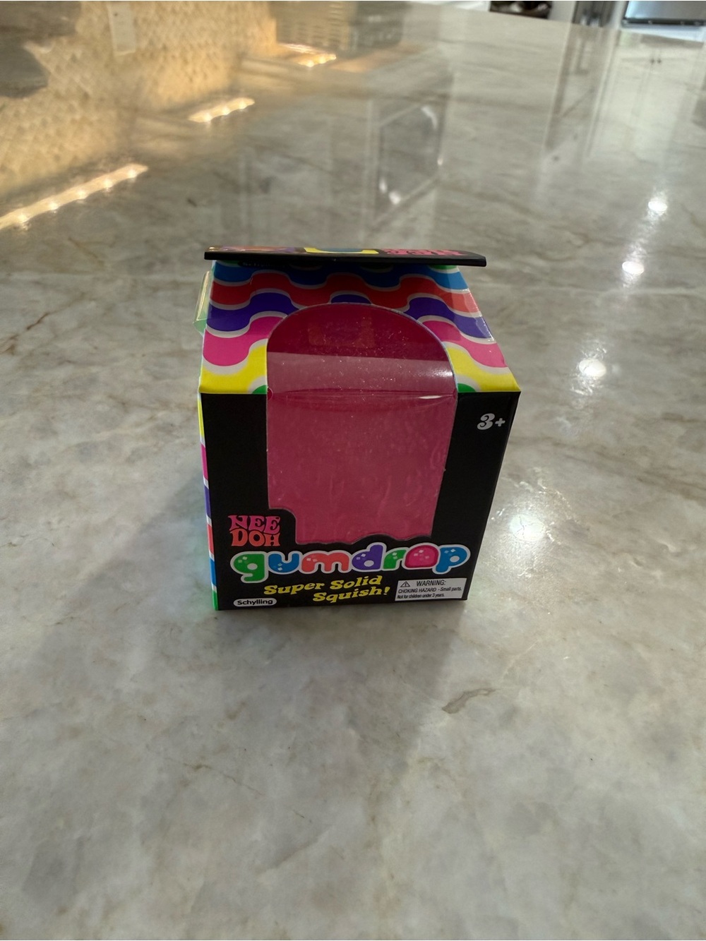 Nee Doh Gumdrop Super Solid Squish - Pink